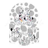 101 Dalmatians Themed Round Backdrop and Cylinders Kit for Parties