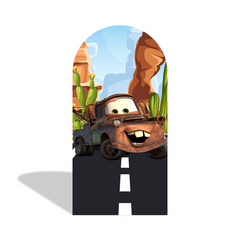 Cars Mcqueen Birthday Baby Shower Party Arch Backdrop Wall Cloth Cover