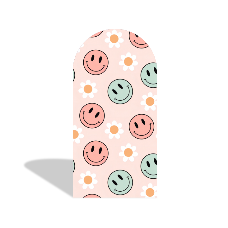 Let?¡¥s Groovy Happy Birthday Baby Shower Party Arch Backdrop Wall Cloth Cover