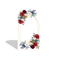 Rose Flora Flower Bridal Shower Party Arch Backdrop Wall Cloth Cover