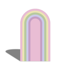 Pink Rainbow Birthday Chiara Arch Backdrop Wall Cloth Cover