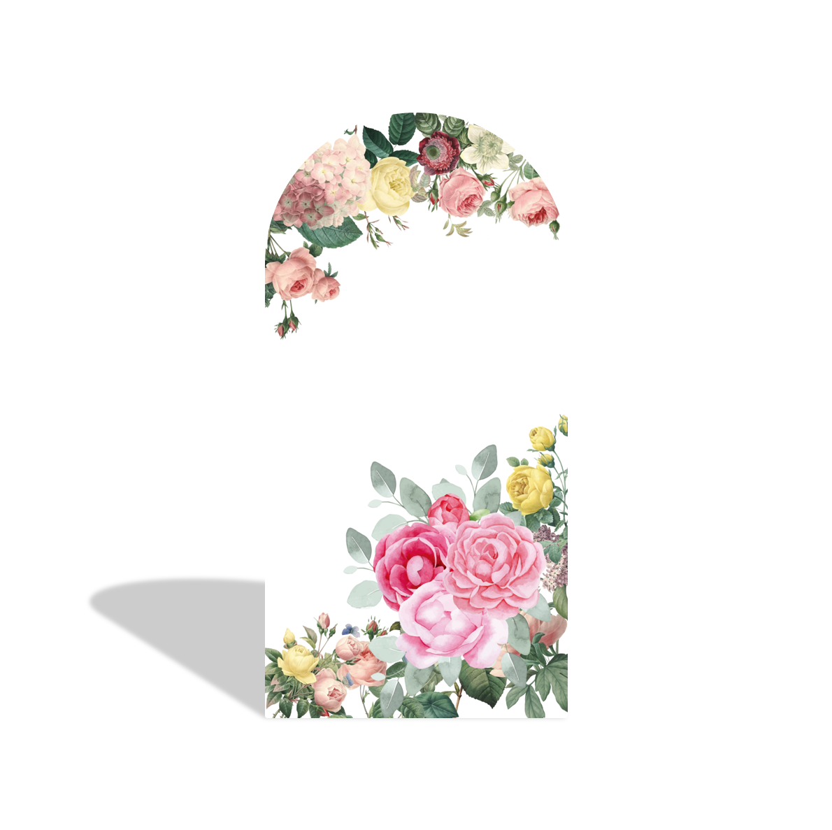 Sweet 15th 16th 18th Flora Princess Girl Birthday Party Background Arch Backdrop Wall Cloth Cover