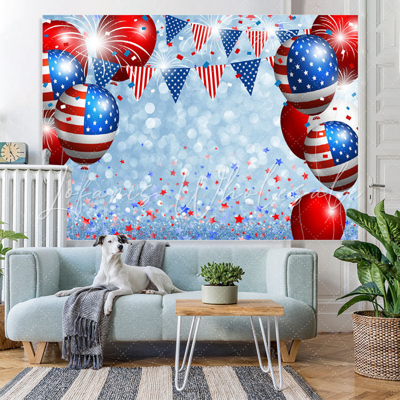 Lofaris 4Th of July Backdrop for Birthday Party Baby Shower
