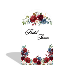 Rose Flora Flower Bridal Shower Party Arch Backdrop Wall Cloth Cover