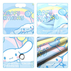 (7 Day Delivery) Sanrio Cinnamoroll Cartoon Dog Rainbow Happy Birthday Backdrop