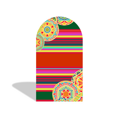 Mexican Fiesta Arch Backdrop Wall Cloth Cover