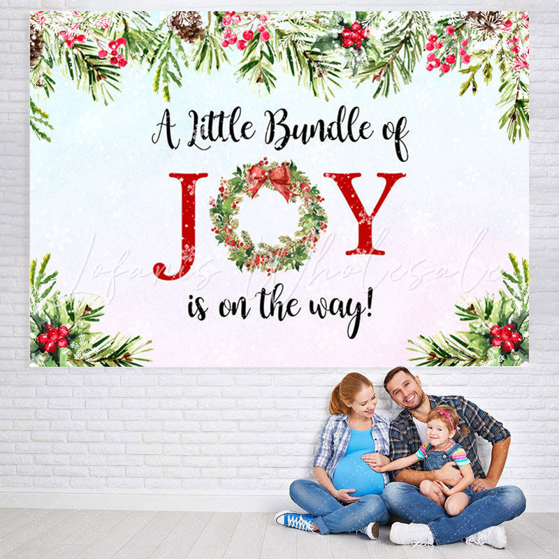 Lofaris A Little Bundle of Joy Is on The Way Baby Shower Backdrop