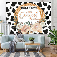 Lofaris A Little Cow Girl Is On The Way Baby Showr Backdrop