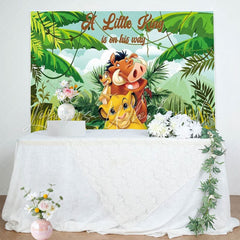 A Little King Is On The Way Safari Backdrop For Baby Shower Party