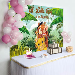 A Little King Is On The Way Safari Backdrop For Baby Shower Party