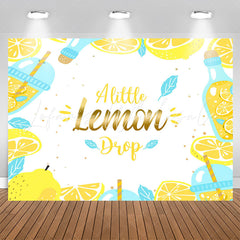 Lofaris A Little Lemon Drop Baby Shower Yellow Background