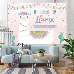 Lofaris A Little Llama Is Turning One Birthday Party Backdrop