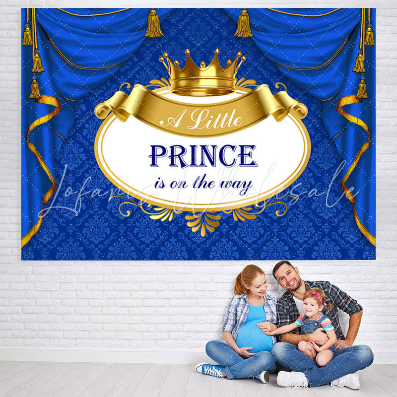 Lofaris A Little Prince Is On The Way Baby Shower Backdrop