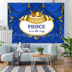 Lofaris A Little Prince Is On The Way Baby Shower Backdrop