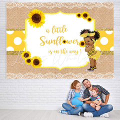 Lofaris A Little Sunflower Backdrop for Girl Baby Shower Party