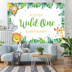 Lofaris A Little Wild one Is on The Way Baby Shower Backdrop