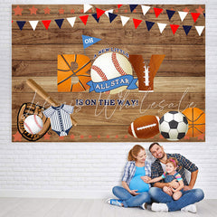 Lofaris A New Little All Star Is On The Way Baby Shower Backdrop