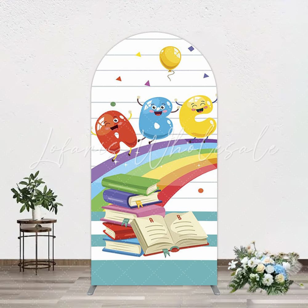 ABC Kids Design Arch Backdrop for School Celebration