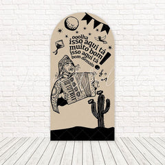 Accordion June Festival Music Show Arch Backdrop For Folk Culture