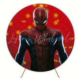 Action-Packed Spider Man Super Heroes Round Backdrop For Kids