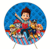 Adventure Paw Patrol Round Backdrop For Kids Celebration