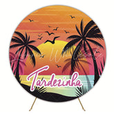 Afternoon Round Backdrop for Themed Party Event