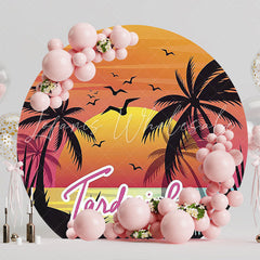Afternoon Round Backdrop for Themed Party Event
