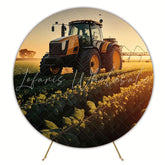 Agro Round Backdrop for Farm Themed Celebration