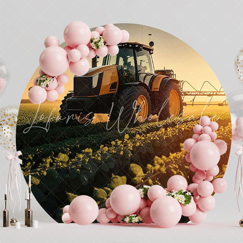 Agro Round Backdrop for Farm Themed Celebration