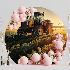 Agro Round Backdrop for Farm Themed Celebration