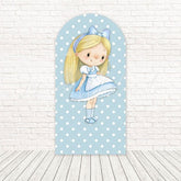 Alice in Wonderland Dots Party Arch Backdrop for Fantasy Event Decor