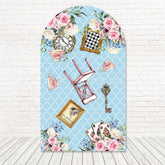 Alice In Wonderland Tale Arch Backdrop For Whimsical Birthday