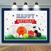 Lofaris All Star Theme Happy Birthday Backdrop For Boys