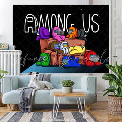 Lofaris Among Black Starry Sky On The Sofa Backdrop For Kids