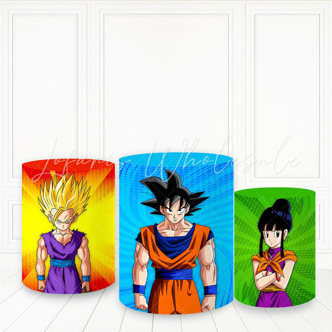 Lofaris Anime Characters For Boy Plinth Cover Happy Birthday Pillar Wrap