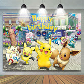 Lofaris Anime Go Theme Room Wall Hanging Birthday Party Backdrop