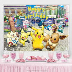 Lofaris Anime Go Theme Room Wall Hanging Birthday Party Backdrop