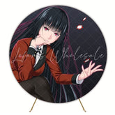 Anime Yumeko Jabami Round Backdrop For Party Celebration