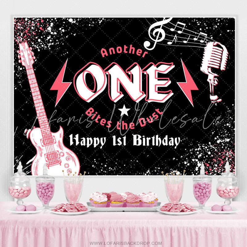 Lofaris Another One Bites The Dust Rock Birthday Backdrop