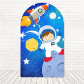 Astronaut Boy Galactic Theme Arch Backdrop For Space Party Fun