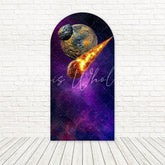 Astronaut Galaxy Meteorite Space Arch Backdrop For Cosmic Themes