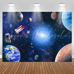 Lofaris Astronaut Universe Galaxy Stars Birthday Backdrop