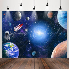 Lofaris Astronaut Universe Galaxy Stars Birthday Backdrop
