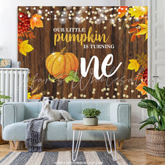 Lofaris Autumn Wooden Little Pumpkin Is Turining One Backdrop