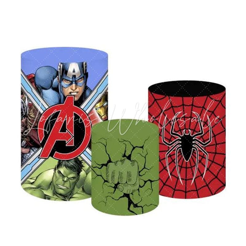 Avengers Superheroes Action Themed Cover Cylinders Kit
