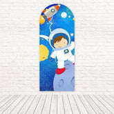 Baby Astronaut Galaxy Rocket Trail Arch Backdrop For Space Party