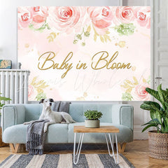 Lofaris Baby In Bloom Floral Backdrop for Gender Reveal