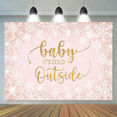 Lofaris Baby Is Cold Outside In Winter Shower Backdrop