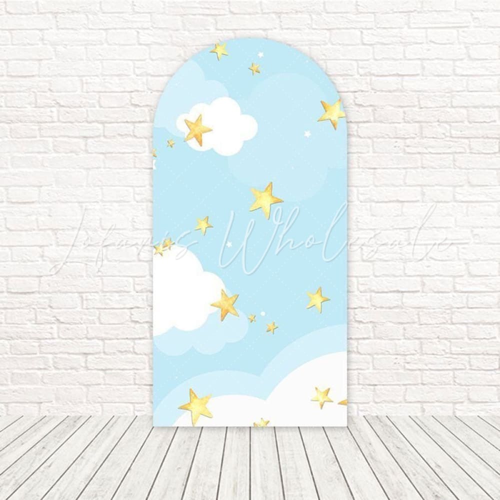Baby Shower Blue Pink Arch Backdrop For Sweet Welcome Celebration