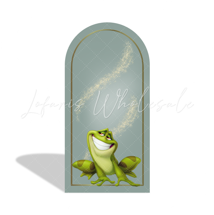 Baby Tiana Princess Birthday Baby Shower Party Arch Backdrop Wall Cloth Cover